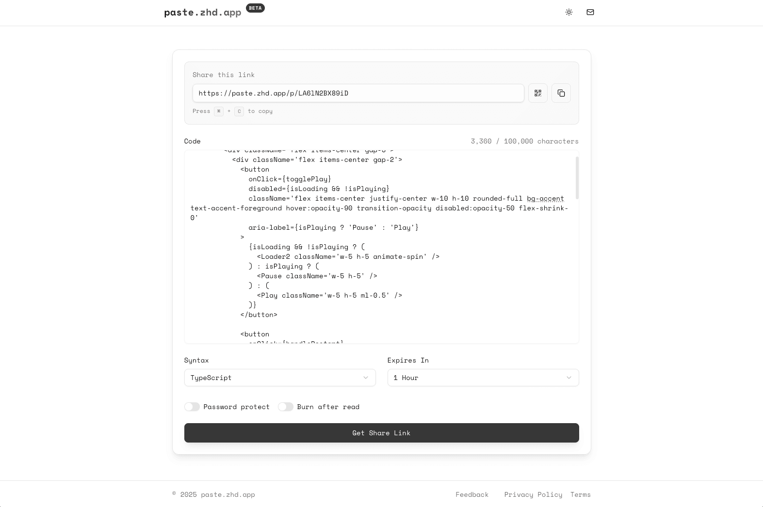 Building paste.zhd.app — Why I Built My Own Pastebin