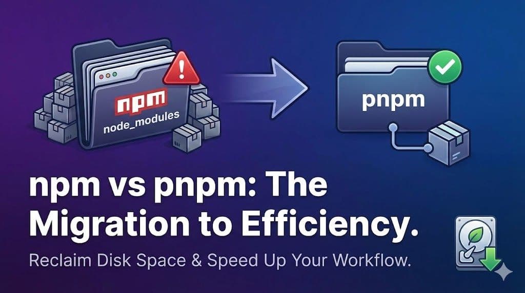 The Day I Deleted 50GB of node_modules: My Migration from npm to pnpm