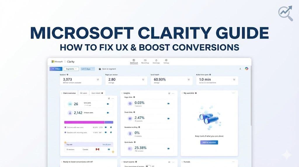 Beyond Google Analytics: How I Use Microsoft Clarity to Fix UX and Skyrocket